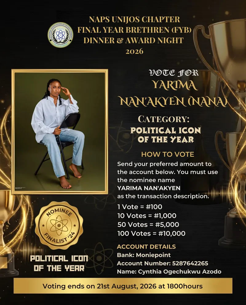 Campaign Flier for Yarima Nan'akyen