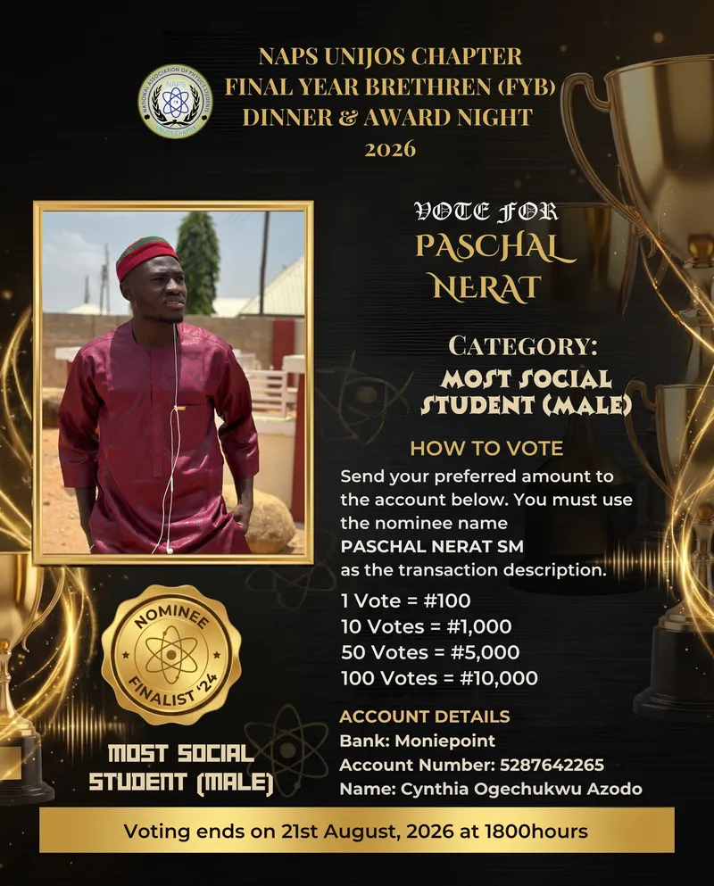 Campaign Flier for Paschal Nerat